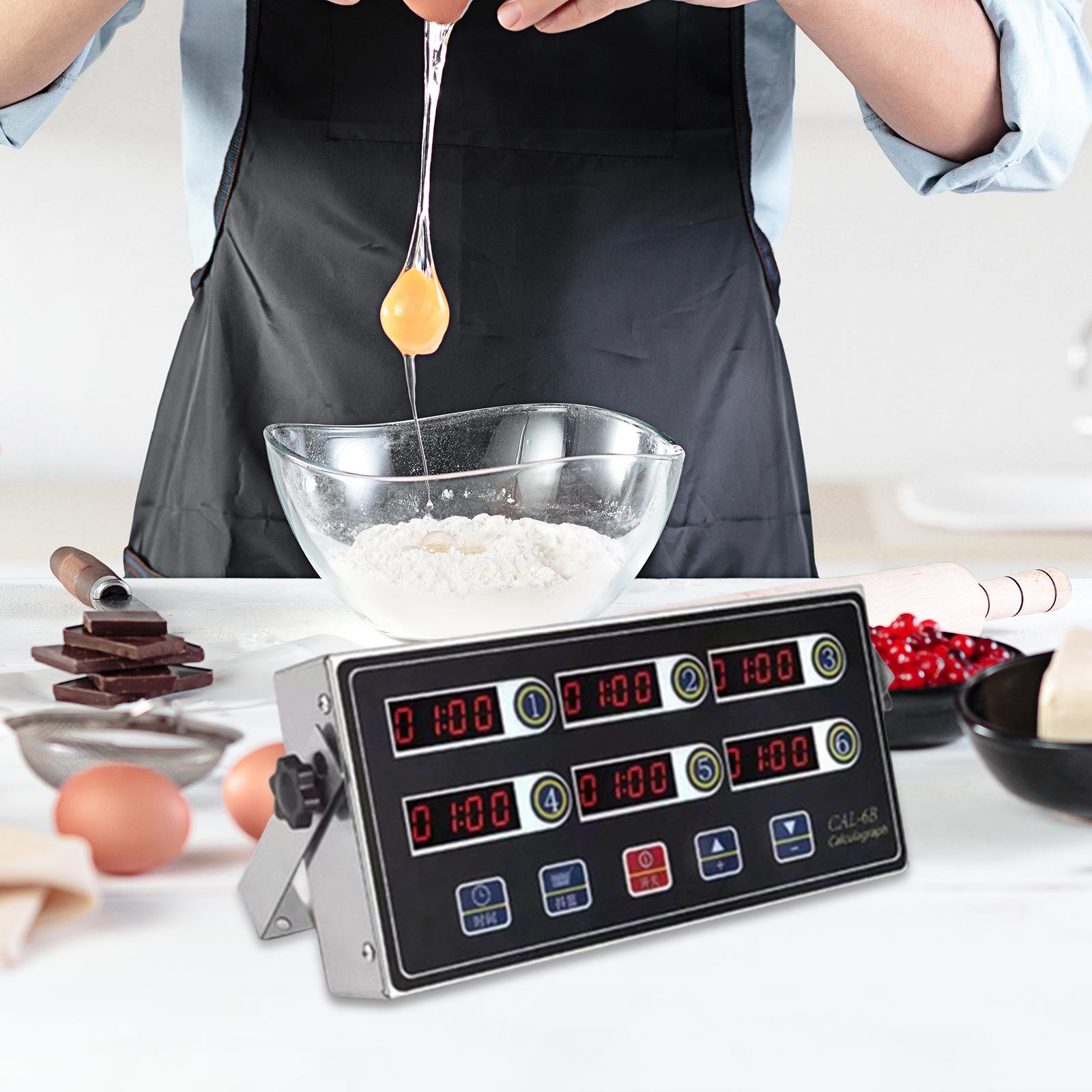 Commercial Kitchen Timer - Timer Digital Programável Multicanal LED para