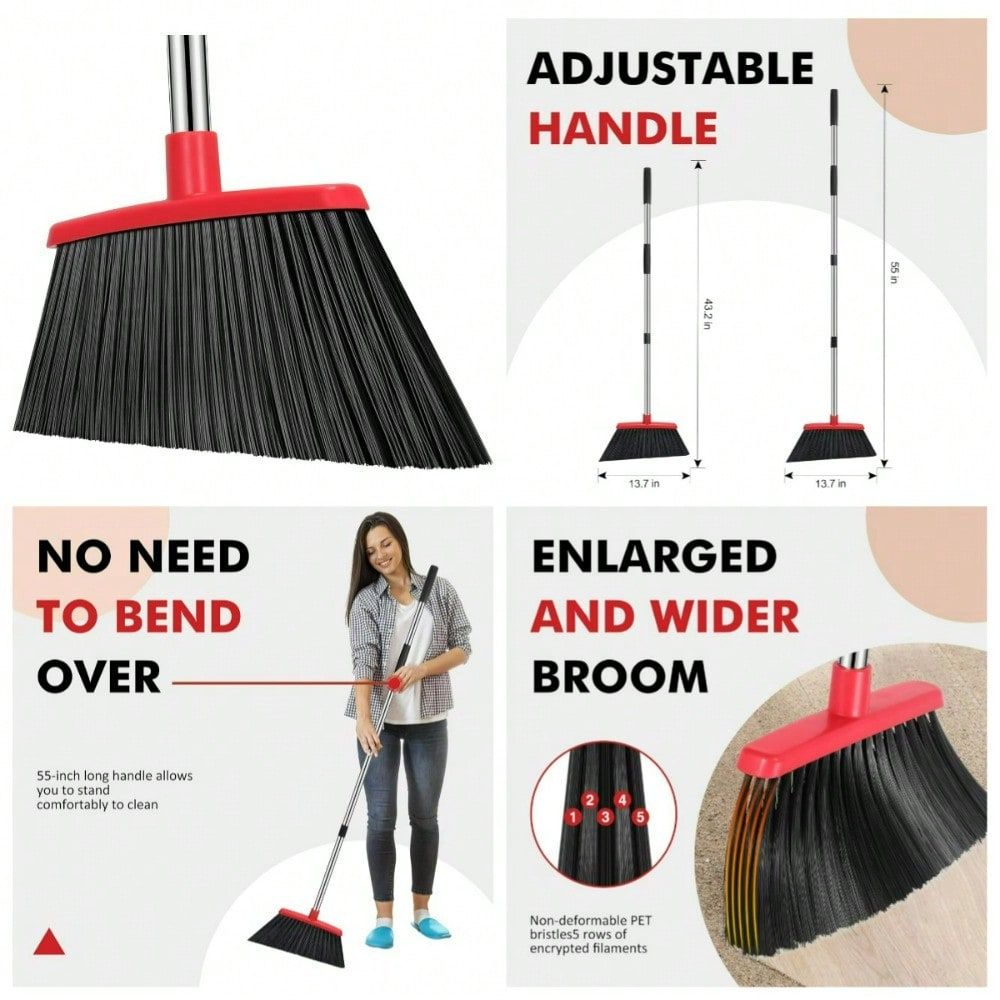 Commercial Kitchen Broom - Vassoura de Alta Resistência para Uso