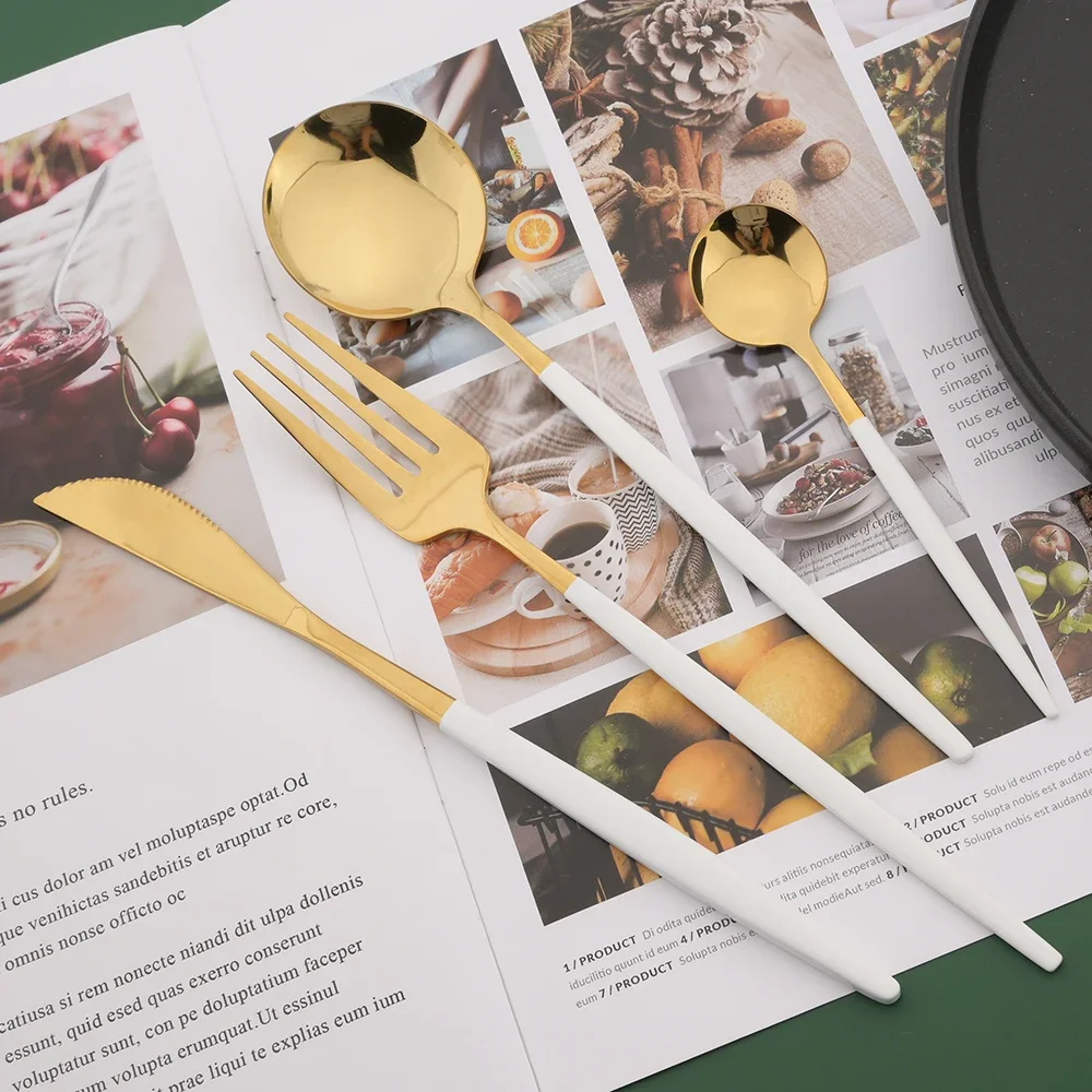 Conjunto de Talheres Branco e  - Commercial Kitchen Knife Set avaliação e preço