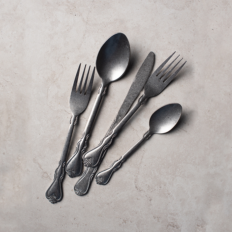 Colher e garfo vintage artesan - Commercial Kitchen Knife Set avaliação e preço