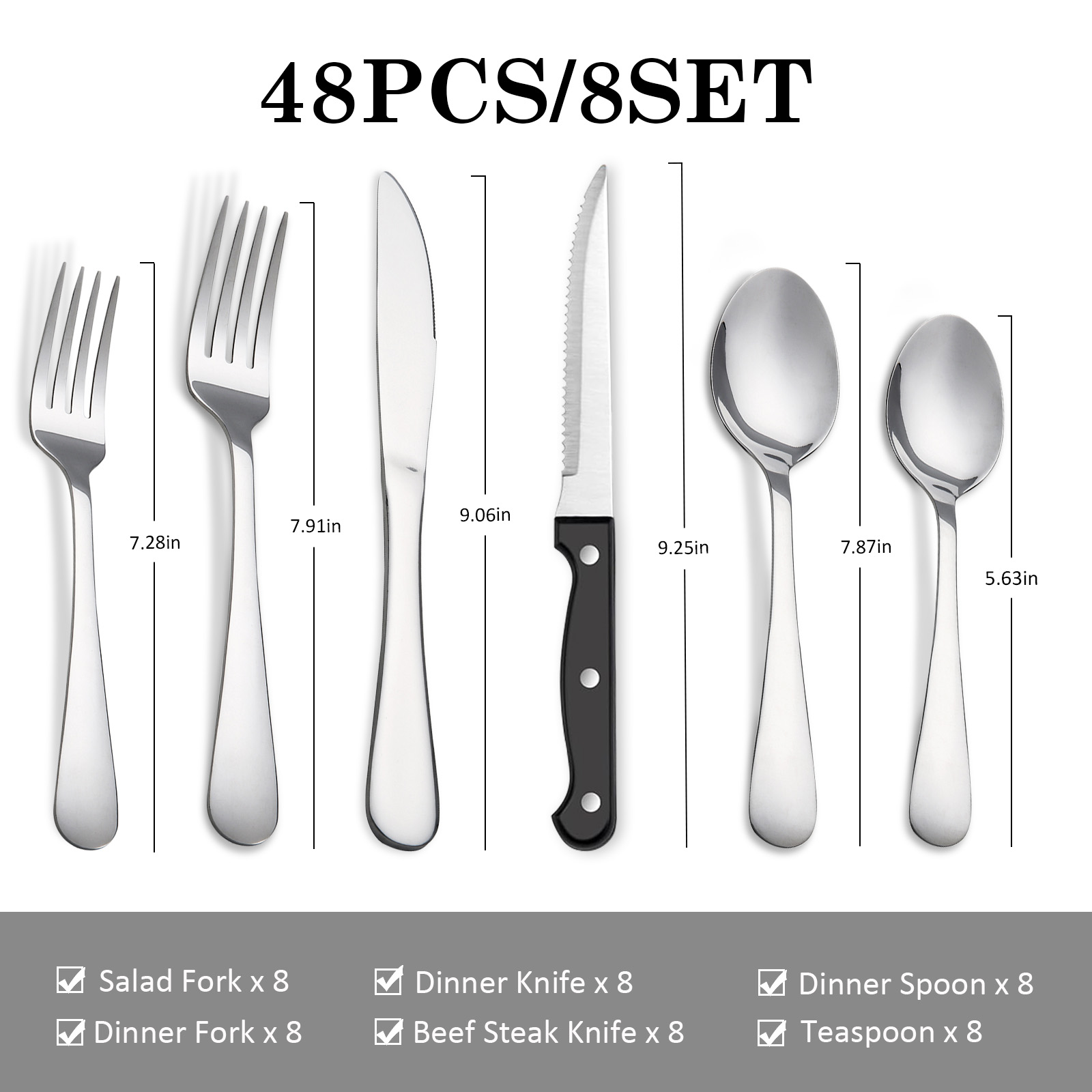 Conjunto de Talheres de Aço In - Commercial Kitchen Knife Set avaliação e preço