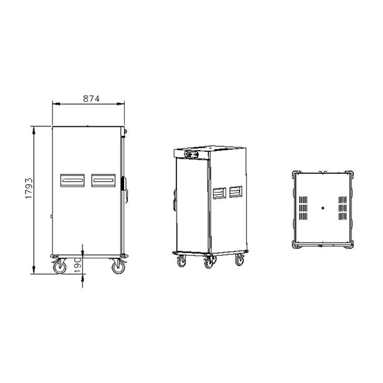 Armário Aquecedor Vertical Dig - Commercial Kitchen And avaliação e preço