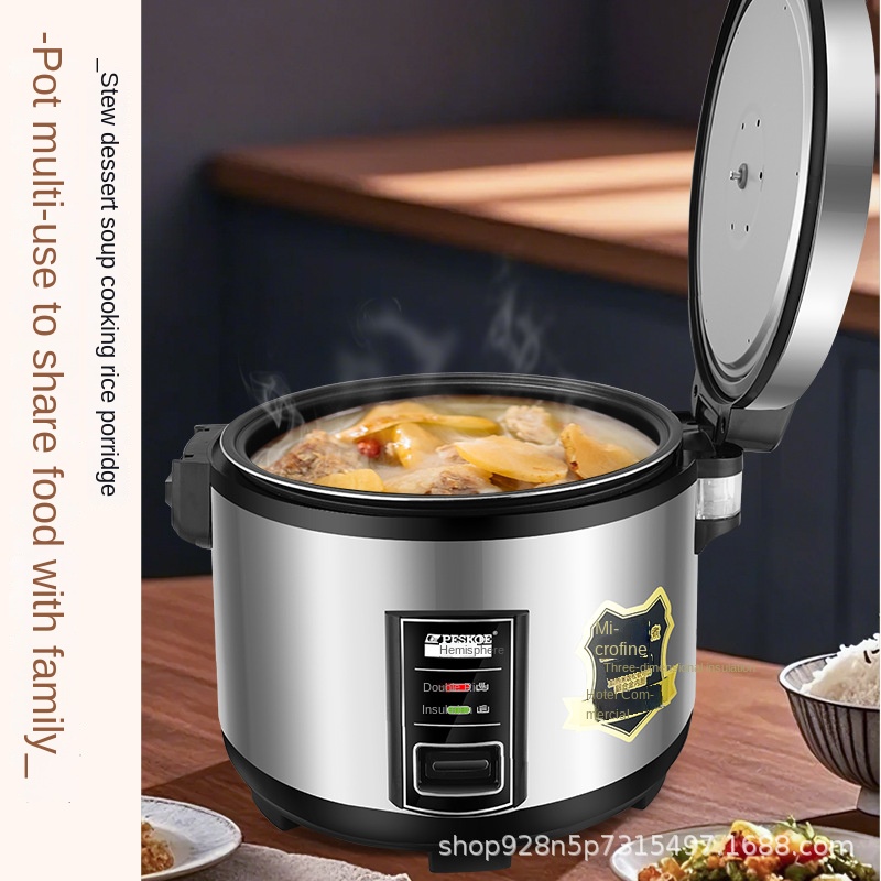 Panela de arroz comercial anti - Commercial Rice Cooker avaliação e preço