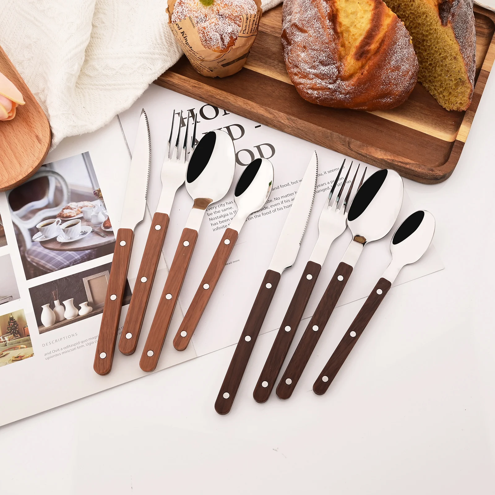 5/20 pçs imitação de madeira p - Commercial Kitchen Knife Set avaliação e preço