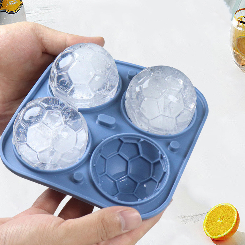 Futebol Ice Cube Mold com tamp - Commercial Kitchen Utensil Holder avaliação e preço