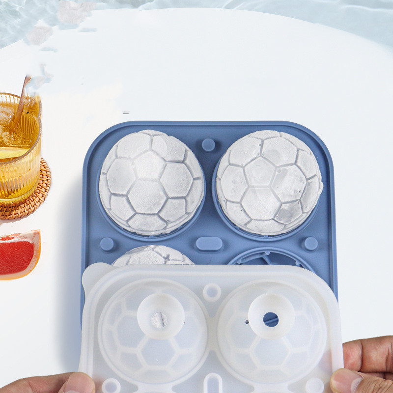 Futebol Ice Cube Mold com tamp - Commercial Kitchen Utensil Holder avaliação e preço